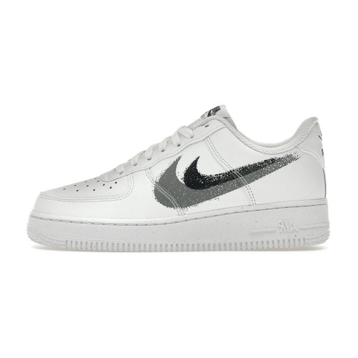 Nike Air Force 1 Low '07 Farba w sprayu Swoosh Biały Czarny Szary