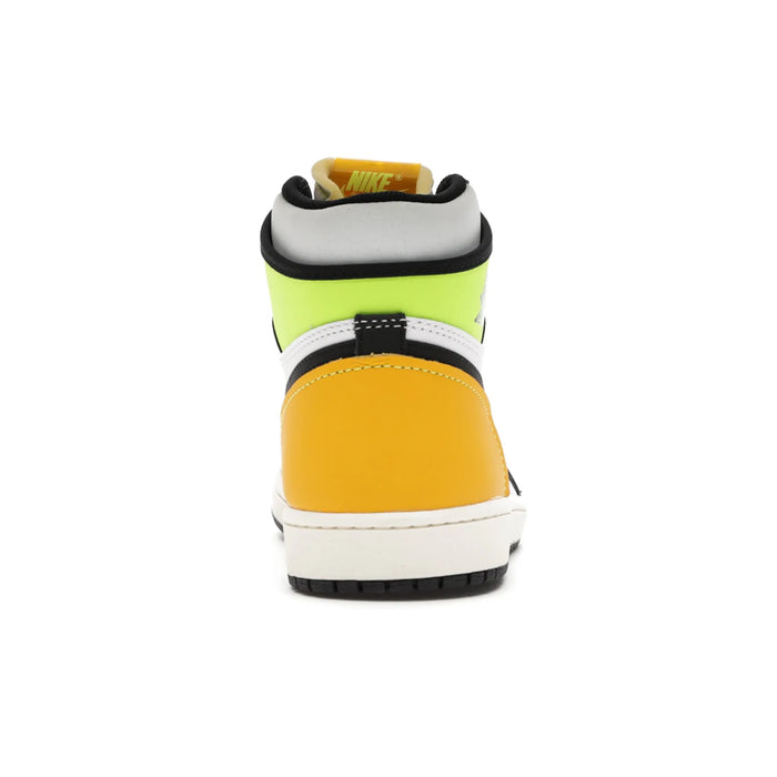 Jordan 1 Retro High White Black Volt University Gold