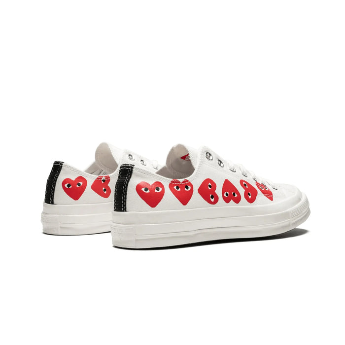 Converse Chuck Taylor All Star 70 Ox Comme des Garcons PLAY Multi-Heart Białe