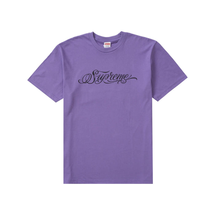 Supreme Script Tee Purple