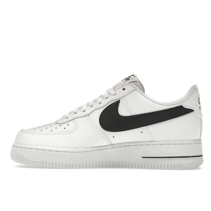 Nike Air Force 1 Low '07 FM Wycięcie Swoosh Biały Czarny