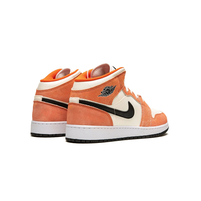 Jordan 1 Mid SE Orange Suede (GS)