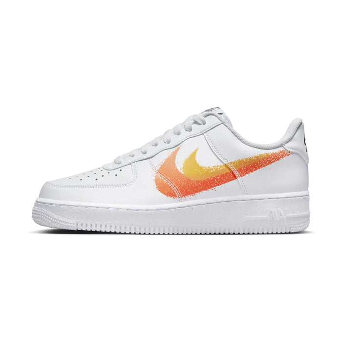 Nike Air Force 1 Low '07 Farba w sprayu Swoosh Biały Bezpieczeństwa Pomarańczowy