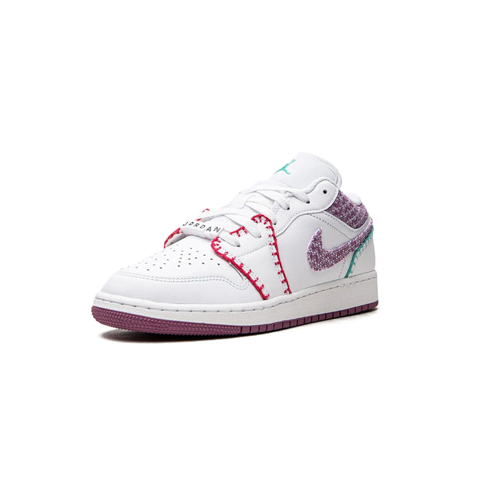 Jordan 1 Low White Light Bordeaux (GS)