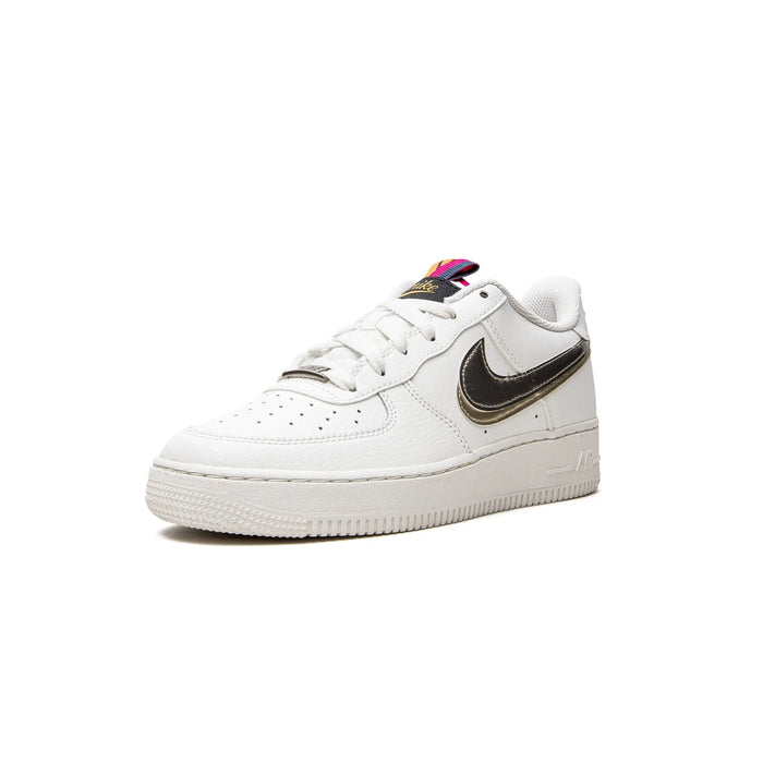 Nike Air Force 1 LV8 Double Swoosh Srebrne Złoto (GS)