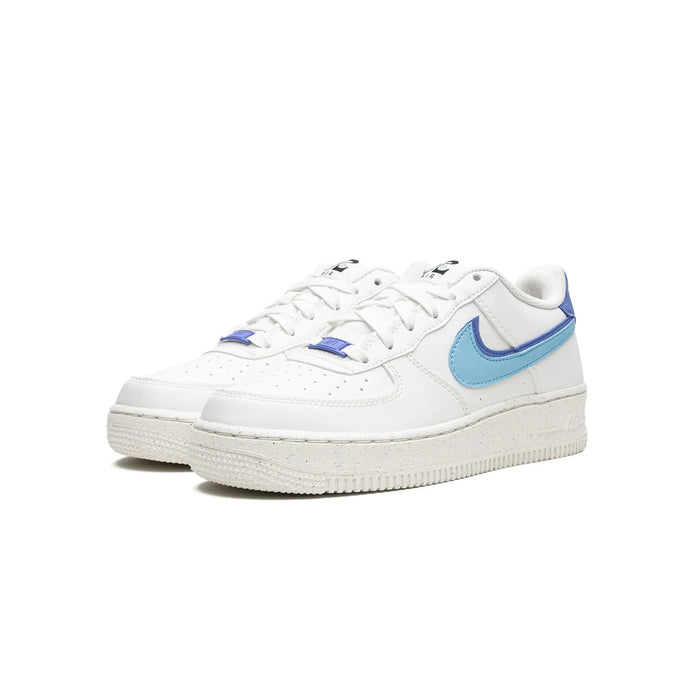 Nike Air Force 1 Low 82 Double Swoosh Alb Mediu Albastru (GS)