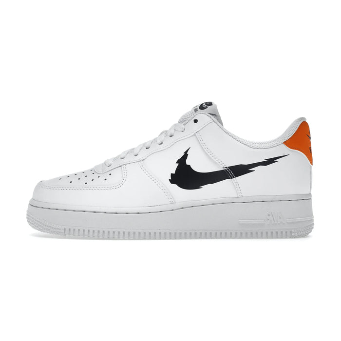 Nike Air Force 1 Low '07 Glitch Swoosh Biały Pomarańczowy