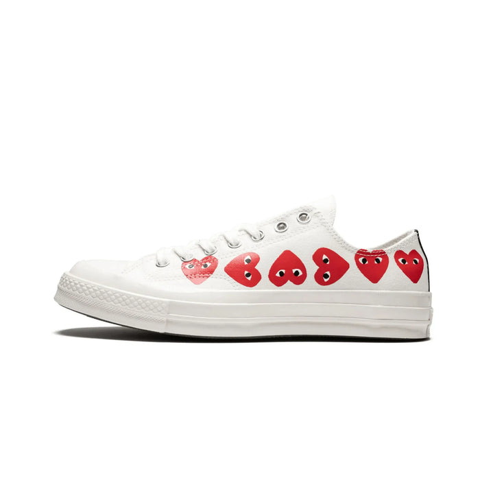 Converse Chuck Taylor All Star 70 Ox Comme des Garcons PLAY Multi-Heart Białe