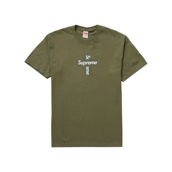 Supreme Cross Box Logo Tee Light Olive