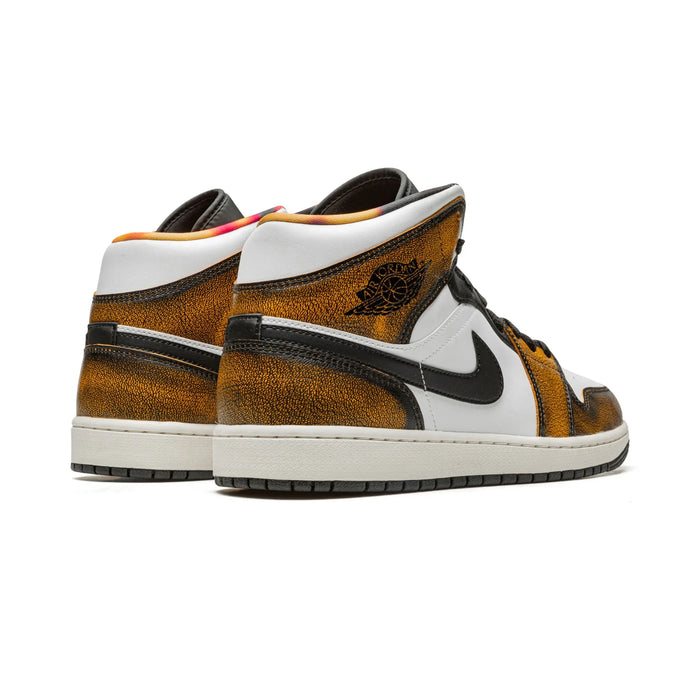 Jordan 1 Mid SE Pomarańczowy Wear Away