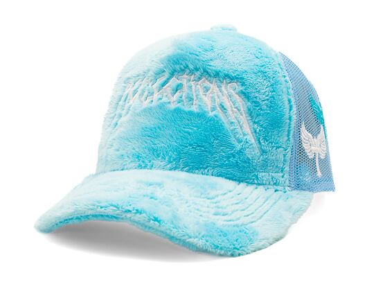 Reflection Luxury Fuzzy Trucker - Baby Blue / White