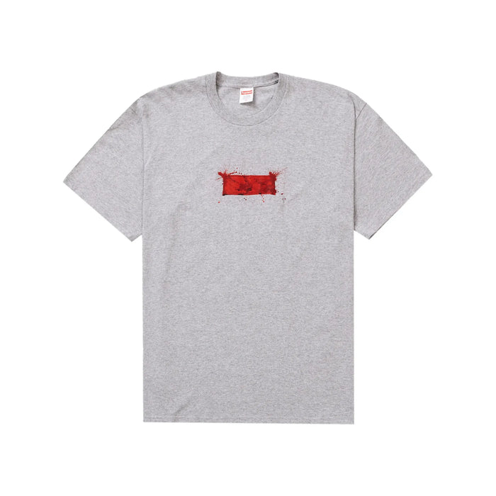 Supreme Ralph Steadman Box Logo Tee Heather Grey