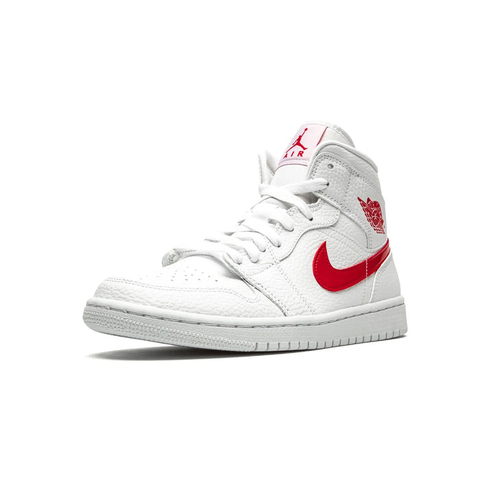 Jordan 1 Mid White University Red (femei)