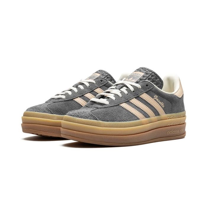 adidas Gazelle Bold Grey Magic Beige Gum (femei)