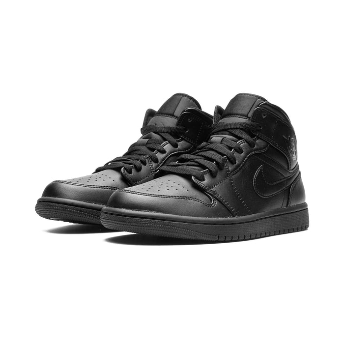 Jordan 1 Mid Potrójny Czarny (2022)