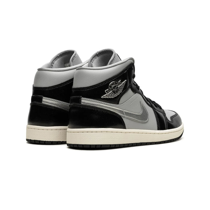 Jordan 1 Mid SE Black Metallic Silver (Women's)