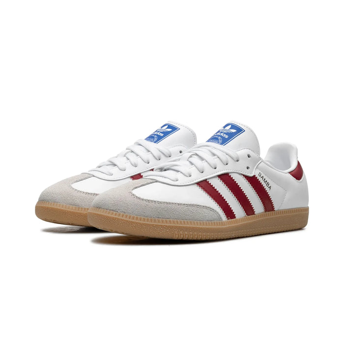 Guma adidas Samba OG Biała Burgundowa