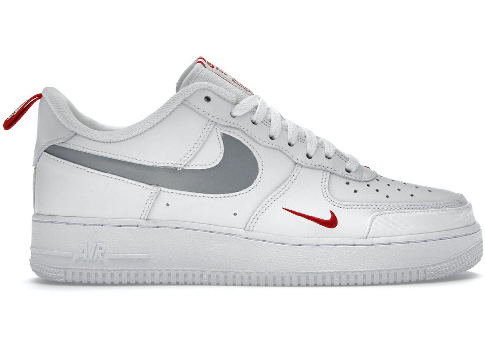 Nike Air Force 1 Low Reflective Swoosh White University Red