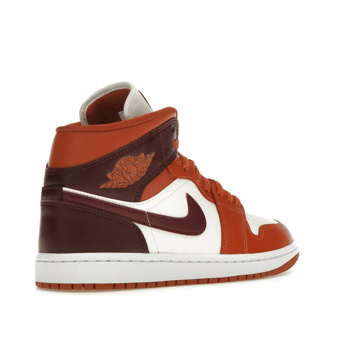 Jordan 1 Mid Dusty Peach Night Maroon (Women's)