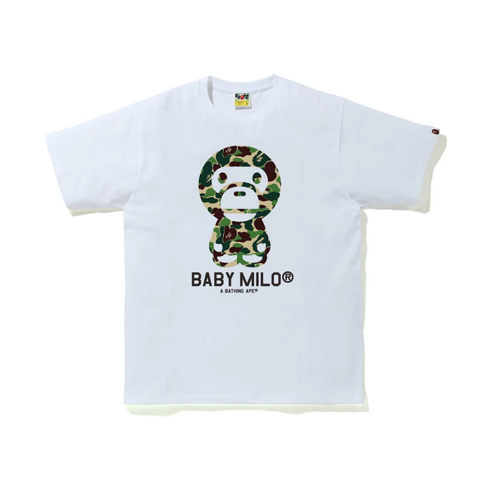 Tricou BAPE ABC Camo Baby Milo Alb/Verde