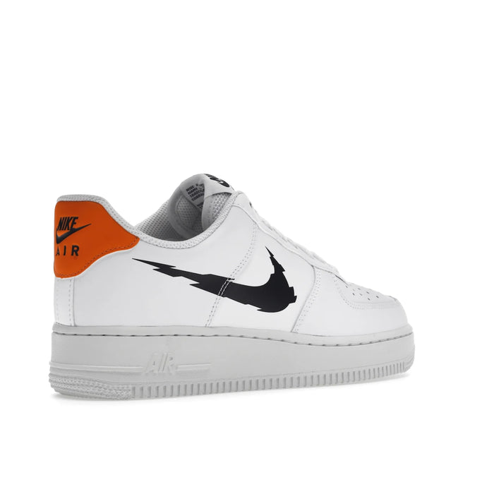 Nike Air Force 1 Low '07 Glitch Swoosh Biały Pomarańczowy