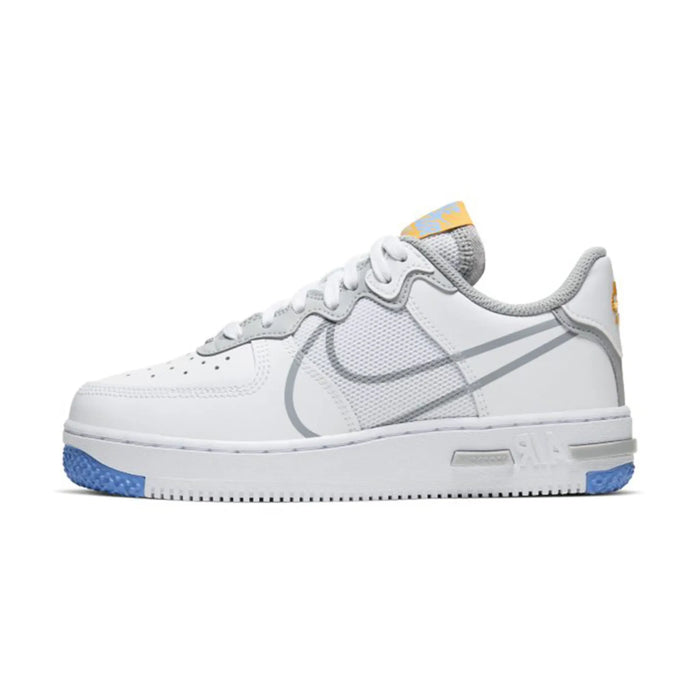 Nike Air Force 1 Low React SU Białe Jasno Przydymione Szare (GS)