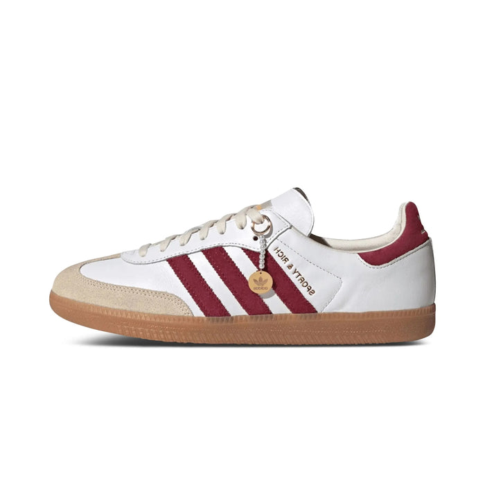 adidas Samba Sports &amp; Rich White Collegiate Burgund