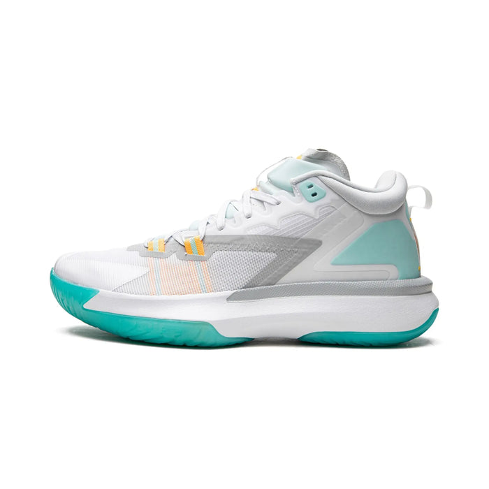 Jordan Zion 1 White Dynamic Turquoise