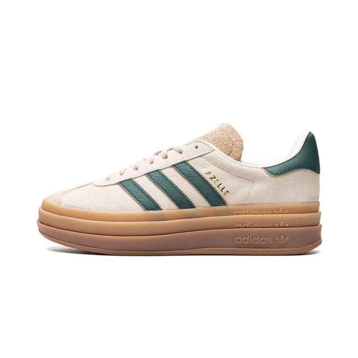 adidas Gazelle Bold Magic Bej Verde Collegiate (Femei)