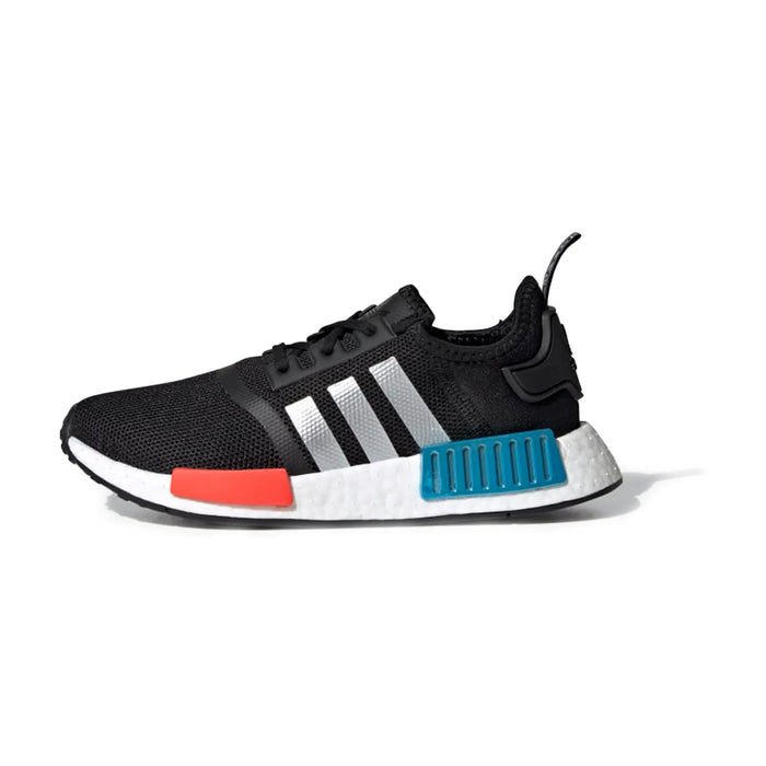 adidas NMD R1 Core Black Silver Metallic (GS)