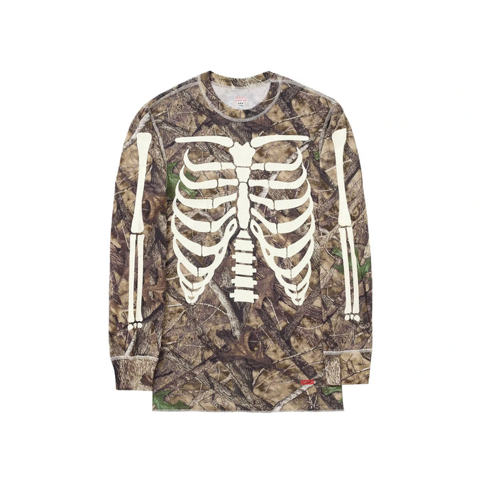 Supreme Hanes Bones Thermal Crew (1 Pack) Woodland Camo