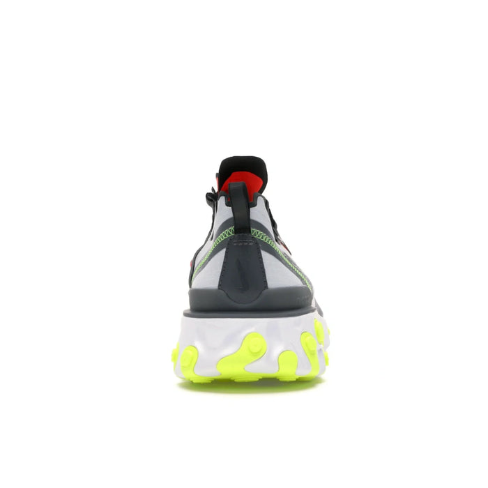 Nike React Element 55 Pure Platinum Bright Crimson Volt