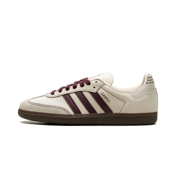 adidas Samba OG Wonder White Maroon (Women's)