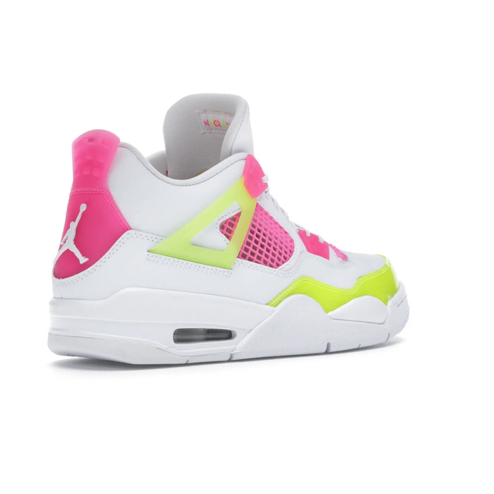 Jordan 4 Retro Biały Cytrynowo Różowy (GS)