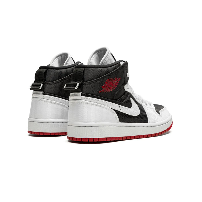 Jordan 1 Mid SE Utility Canvas White Black Gym Red (Women's)