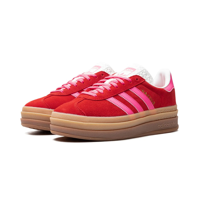 adidas Gazelle Bold Collegiate Red Lucid Pink (femei)