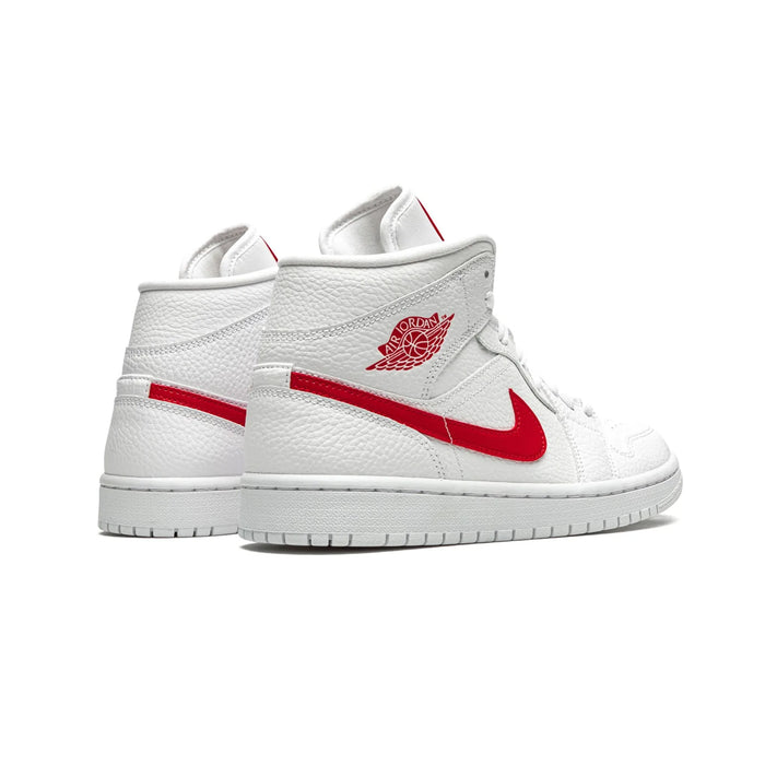 Jordan 1 Mid White University Red (Women's)