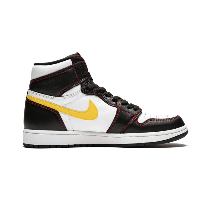 Jordan 1 Retro High Defiant White Black Gym Red