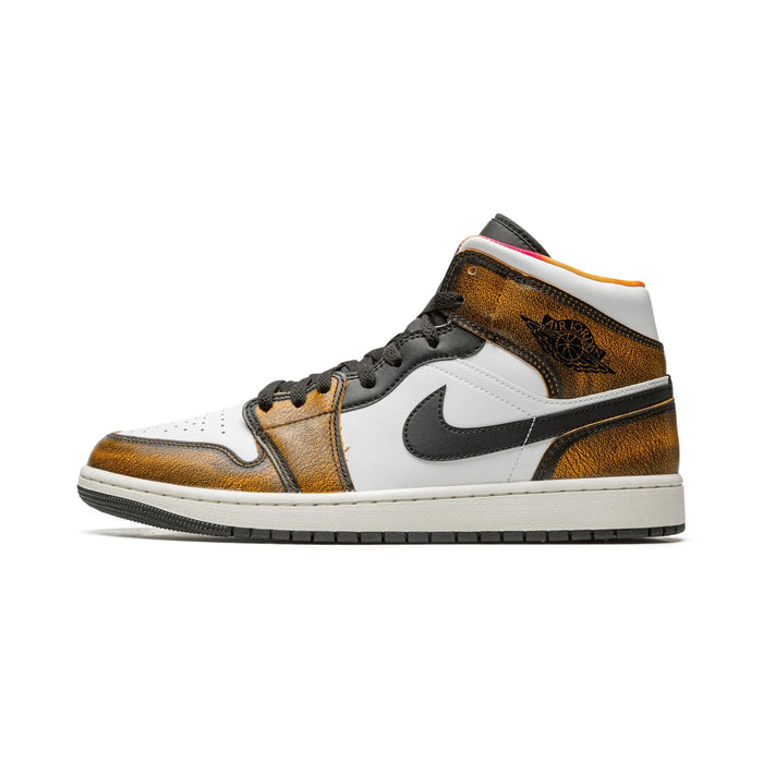 Jordan 1 Mid SE Pomarańczowy Wear Away