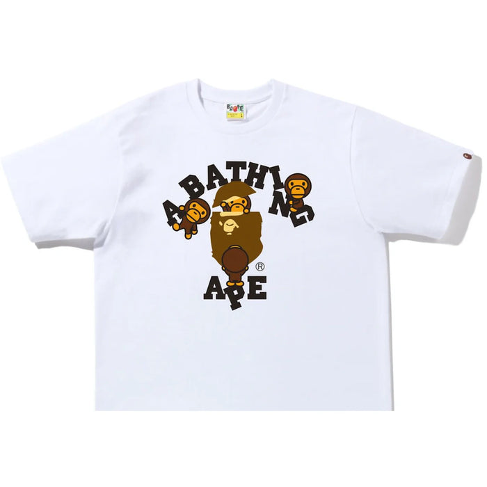 Tricou BAPE College Milo (FW22) alb