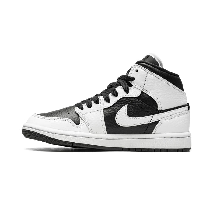 Jordan 1 Mid Split Negru Alb (Femei)