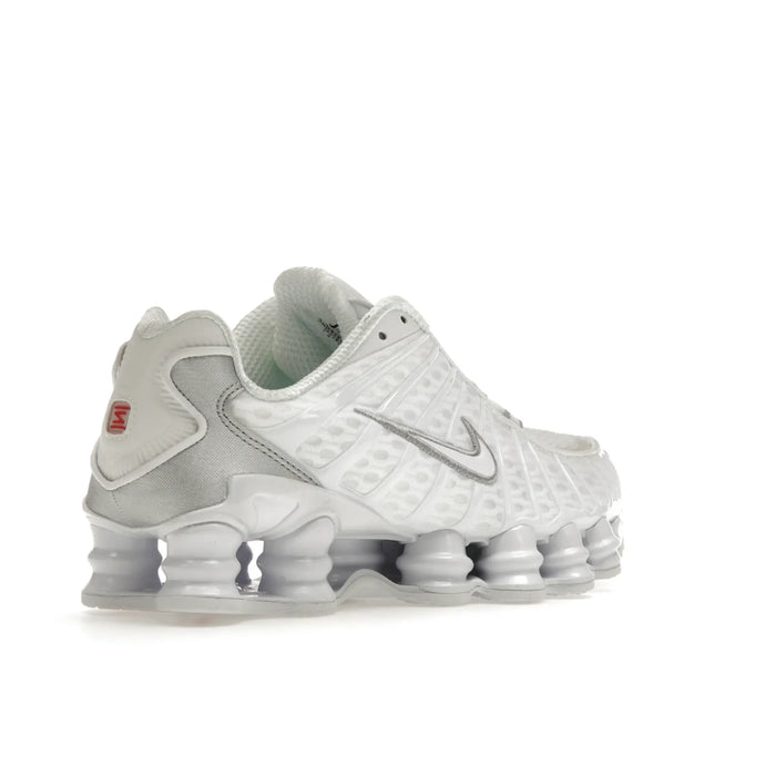 Nike Shox TL White Metallic Silver Max Orange (femei)