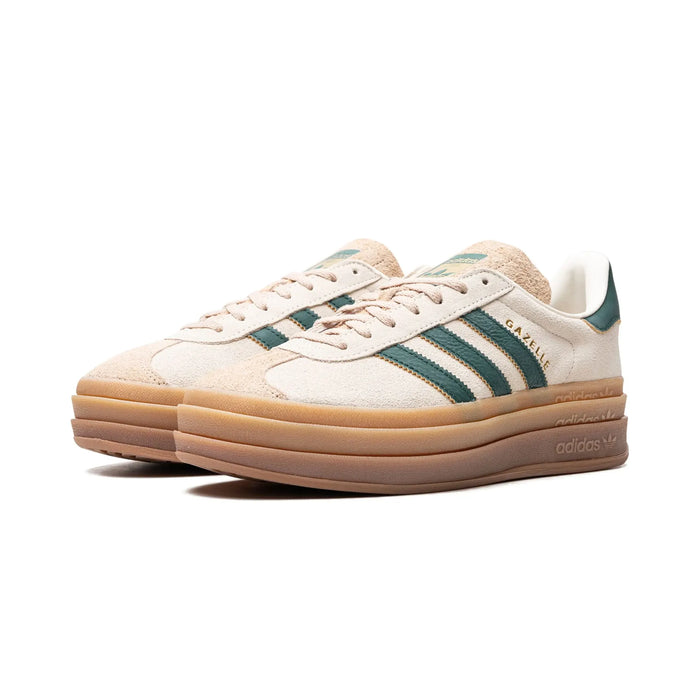 adidas Gazelle Bold Magic Beige Collegiate Green (damskie)