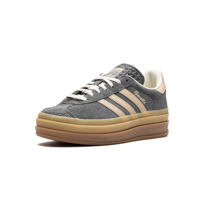 adidas Gazelle Bold Grey Magic Beige Gum (femei)