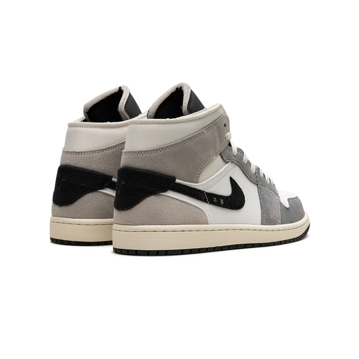 Jordan 1 Mid SE Craft White Cement Grey Black