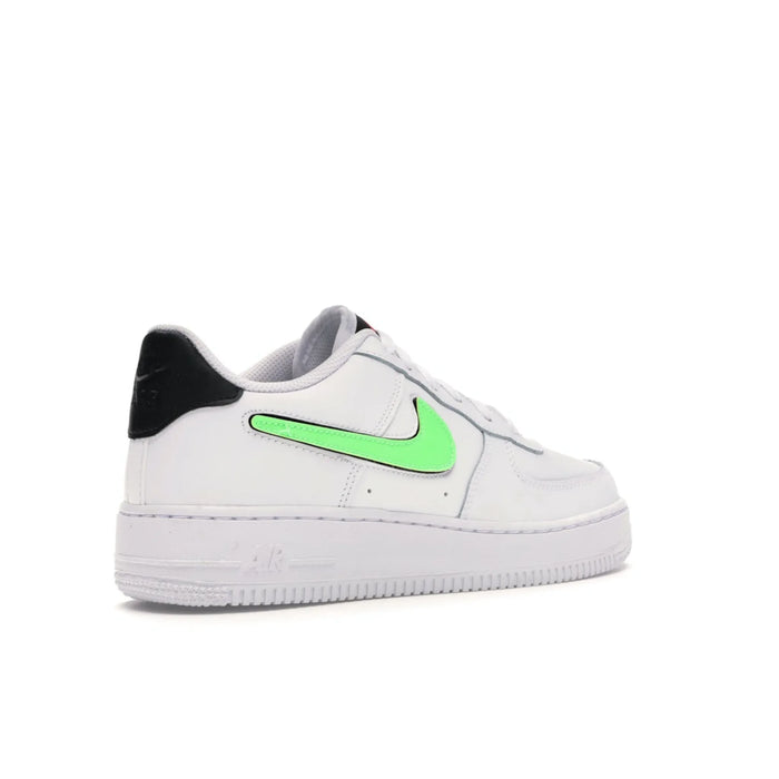 Nike Air Force 1 Low Removable Swoosh Biały Zielony Strike (GS)