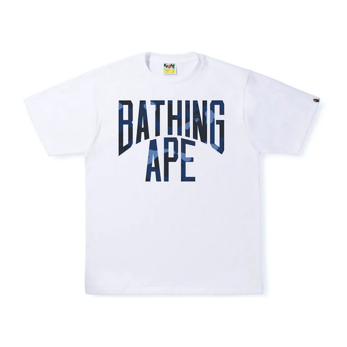 BAPE Color Camo NYC Logo Tee (SS22) White Navy