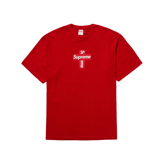 Supreme Cross Box Logo Tee Red