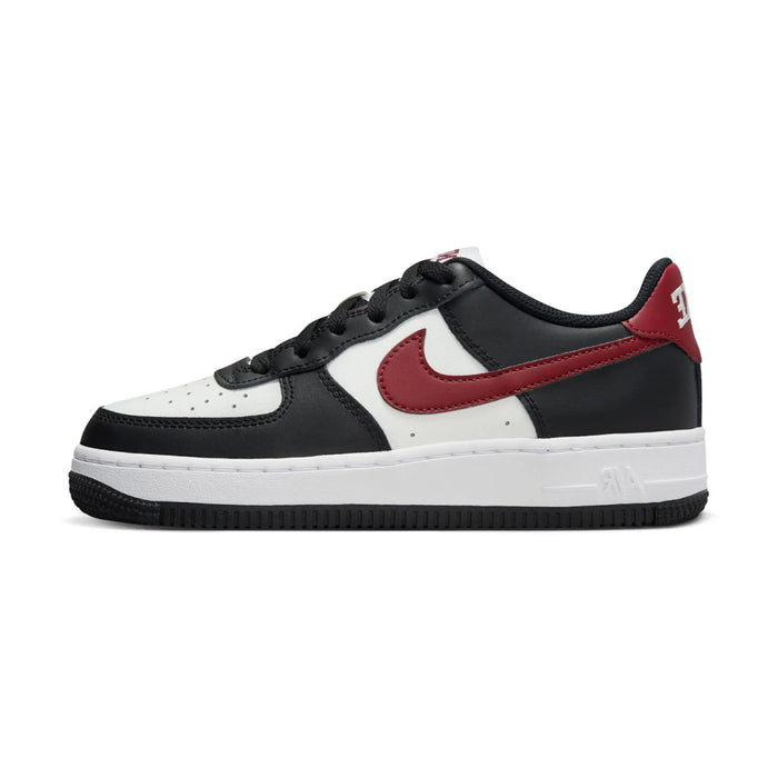 Nike Air Force 1 Low Biały Ciemny Team Czerwony (GS)