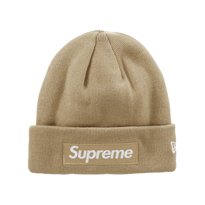 Supreme New Era Box Logo Beanie (FW23) Dark Sand